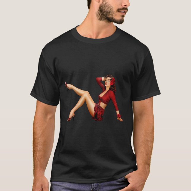 Camiseta Vintage Pin Up (Anverso)