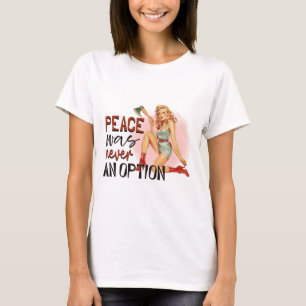 Camiseta "Vintage Pin-Up Chica con hacha