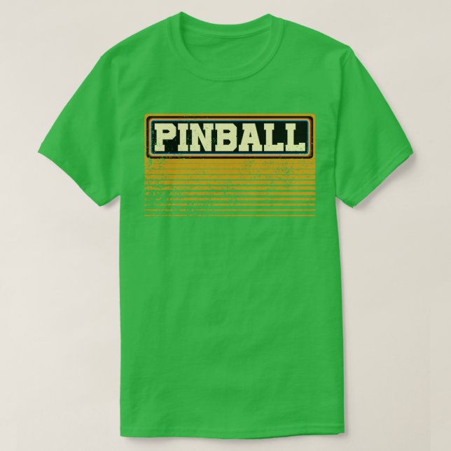 Camiseta Vintage Pinball 1 (Diseño del anverso)