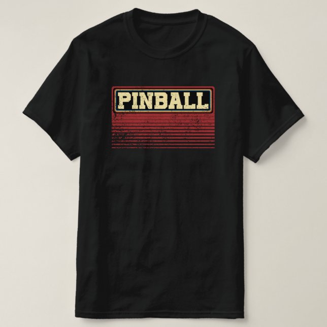 Camiseta Vintage Pinball 80s (Diseño del anverso)