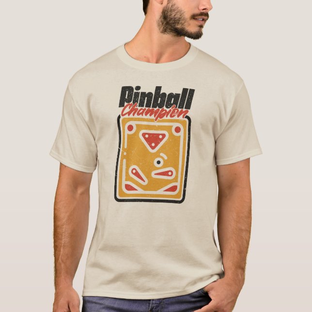 Camiseta Vintage Pinball Champion  (Anverso)