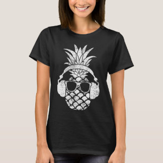 Camiseta Vintage Pineapple Hawaiian Aloha Beach Fruit Cockt