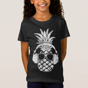 Camiseta Vintage Pineapple Hawaiian Aloha Beach Fruit Cockt