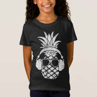 Camiseta Vintage Pineapple Hawaiian Aloha Beach Fruit Cockt