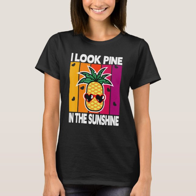Camiseta Vintage Pineapple Sunset 2 (Anverso)