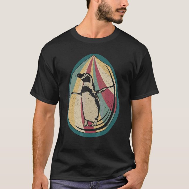 Camiseta Vintage Pingüinos Huevo de Pascua Hombres Niños (Anverso)