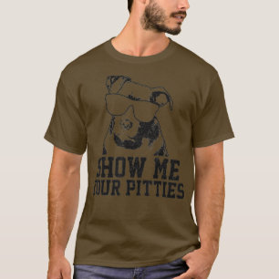 Camiseta Vintage Pitbull Resting Pit Face - Funny Pitbull L