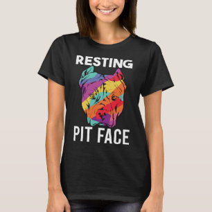 Camiseta Vintage Pitbull Resting Pit Face Funny Pitbull Lov