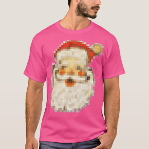 Camiseta Vintage Pixel Santa