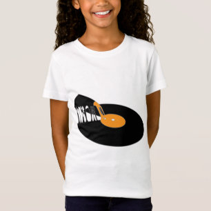 Camiseta Vintage Pizza Vinyl Old School Vinyl Record Pizza
