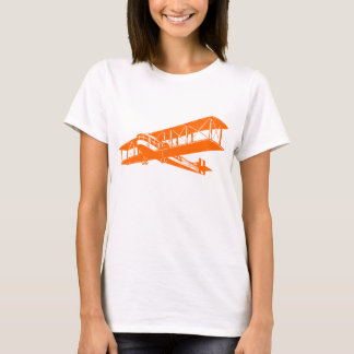 Camiseta Vintage Plane - Naranja