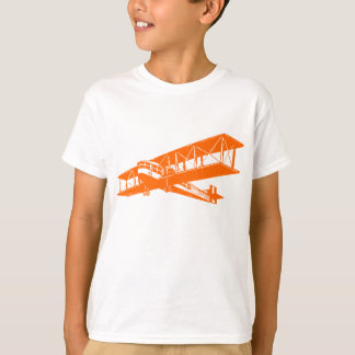 Camiseta Vintage Plane - Naranja