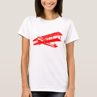 Camiseta Vintage Plane - Rojo