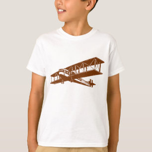 Camiseta Vintage Plane - Walnut