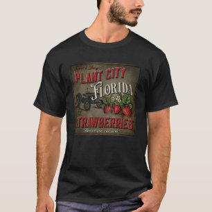 Camiseta Vintage Plant City Florida Strawberries Farmer Sou
