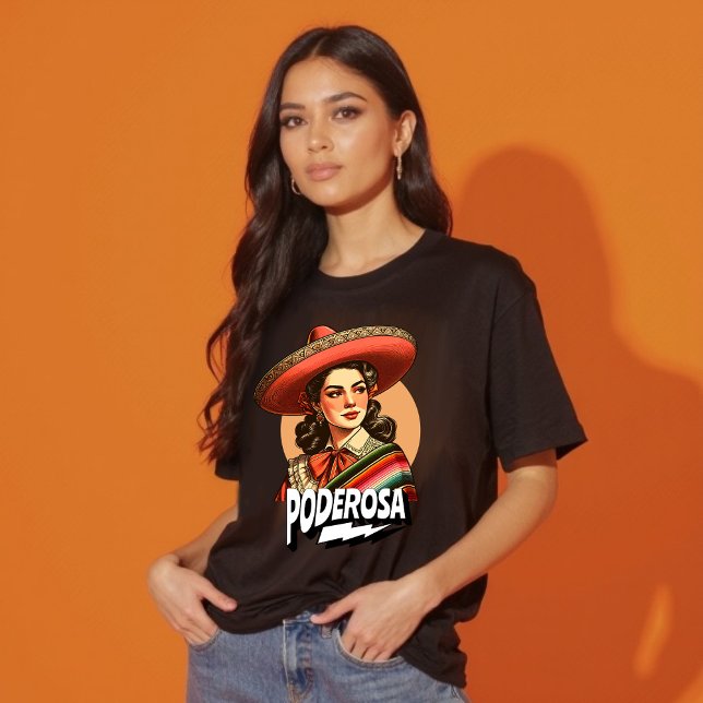 Camiseta Vintage Poderosa Latina Power Hispanic Heritage (Vintage Poderosa Latina Power Hispanic Heritage T-Shirt)