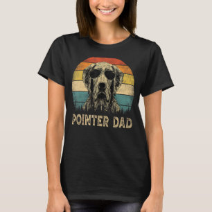 Camiseta Vintage Pointer Dad Dog Father Day Tee