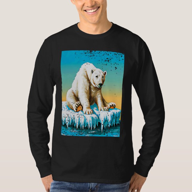 Camiseta Vintage Polar Bear  Melting Arctic (Anverso)