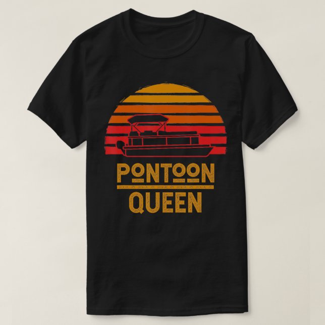 Camiseta Vintage Pontoon Women Funny Booting (Diseño del anverso)