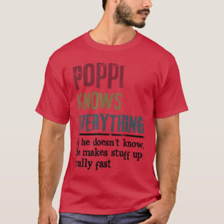 Camiseta Vintage Poppi Lo Sabe Todo Divertido Coincidente F