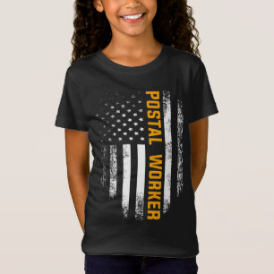 Camiseta Vintage Postal Worker American Flag US Postal Serv