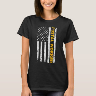 Camiseta Vintage Postal Worker American Flag Us Postal Serv