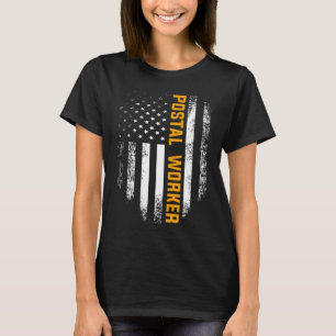 Camiseta Vintage Postal Worker American Flag US Postal Serv