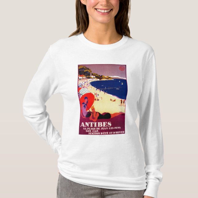 Camiseta Vintage PosterEurope de Antibes (Anverso)