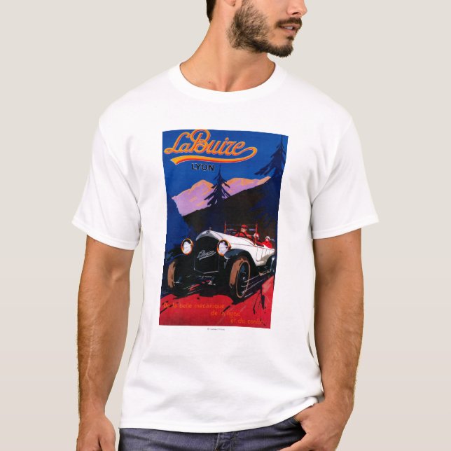 Camiseta Vintage PosterEurope de Buize Lyon del La (Anverso)