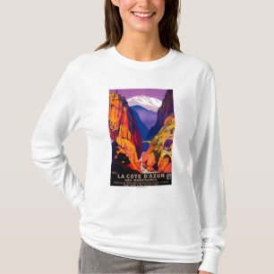 Camiseta Vintage PosterEurope de Cote d'Azur del La