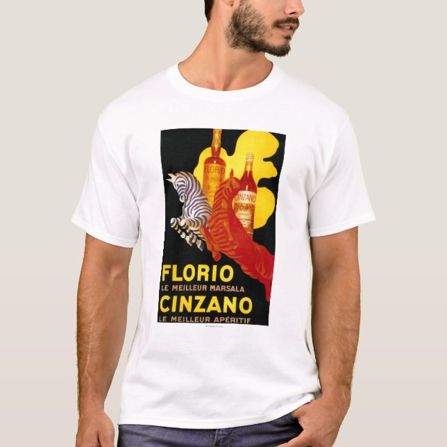Camiseta Vintage PosterEurope de Florio Cinzano (Anverso)