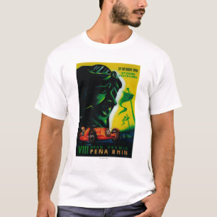 Camiseta Vintage PosterEurope de Gran Premio Pena Rhin