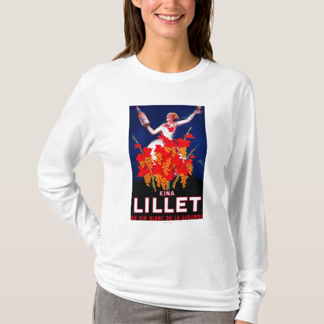 Camiseta Vintage PosterEurope de Lillet de las kinas (Anverso)