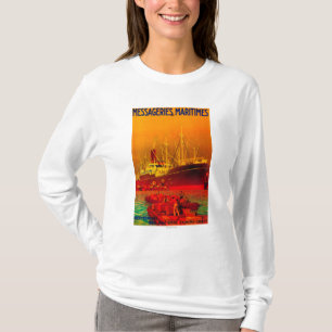 Camiseta Vintage PosterEurope de Messageries Maritimes