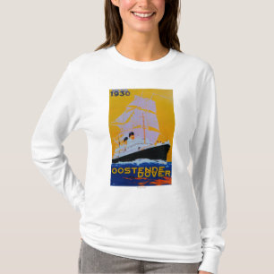 Camiseta Vintage PosterEurope de Oostende Dover