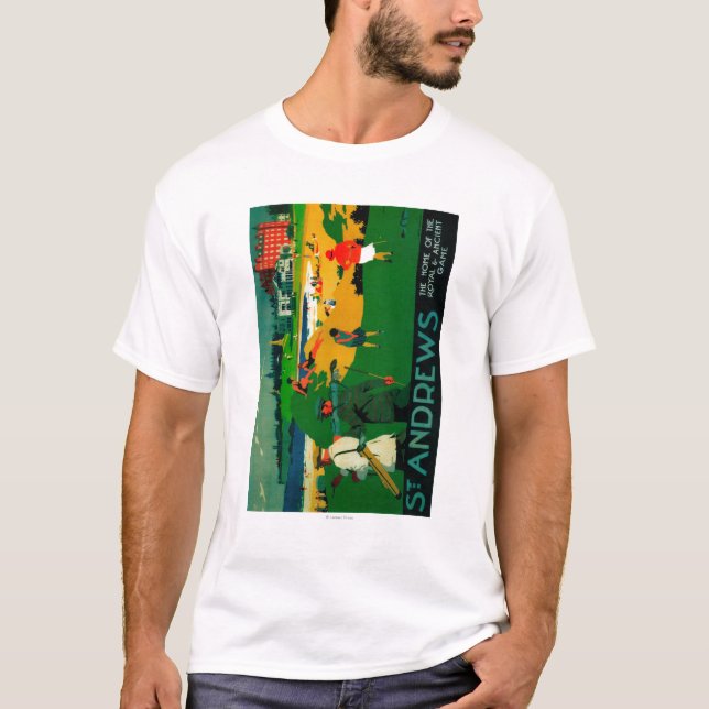 Camiseta Vintage PosterEurope de Saint Andrews (Anverso)