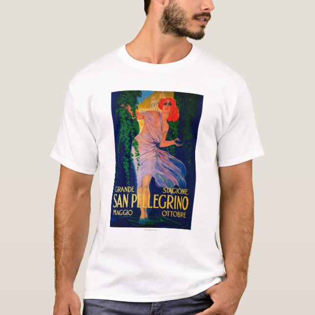 Camiseta Vintage PosterEurope de San Pellegrino (Anverso)