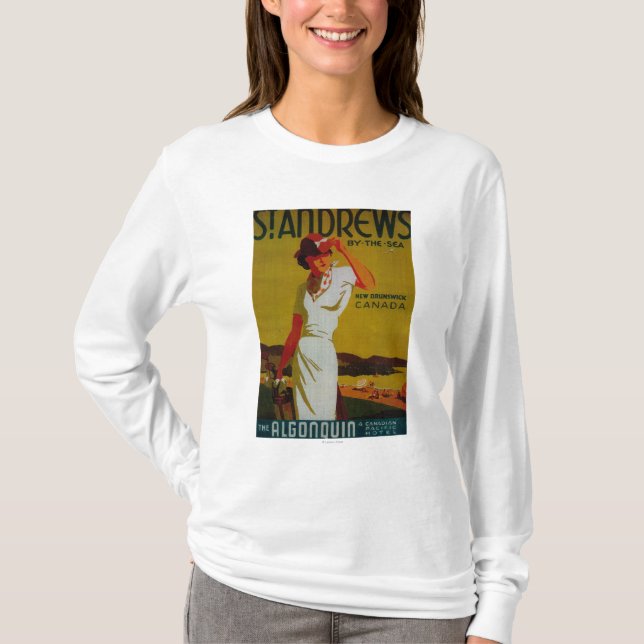 Camiseta Vintage PosterEurope del Algonquin de Saint (Anverso)