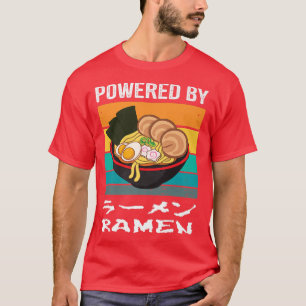 Camiseta Vintage Powered By Ramen - Ramen Noodle Soup 2980
