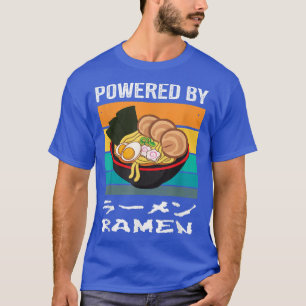 Camiseta Vintage Powered By Ramen - Sopa de fideos Ramen
