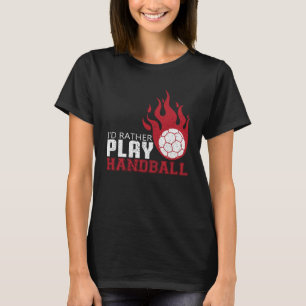Camiseta Vintage Prefiero Jugar Balonmano Retro Balonmano P