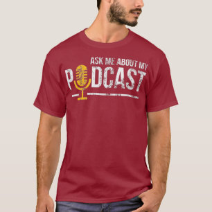 Camiseta Vintage Pregúntame sobre mi problema de podcast