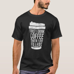 Camiseta Vintage Primero Bebí Café Que Llenadores Inj