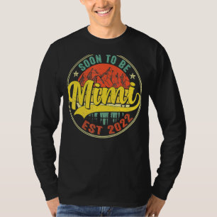 Camiseta Vintage Pronto Para Ser Mimi Revelador De Género