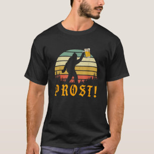 Camiseta Vintage PROST Bigfoot Yeti bebiendo cerveza alemán