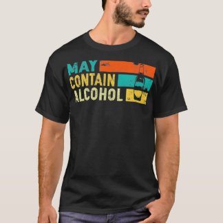 Camiseta Vintage puede contener bebidas divertidas con alco