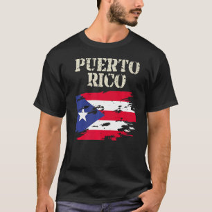 Camiseta Vintage Puerto Rico Bandera puertorriqueña, Boricu