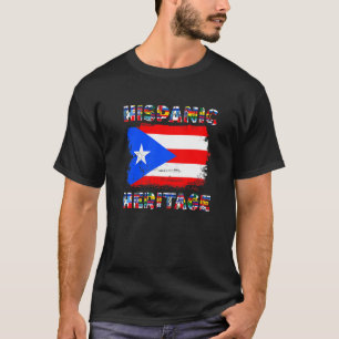 Camiseta Vintage Puerto Rico Bandera puertorriqueña hispana