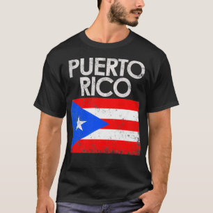 Camiseta Vintage Puerto Rico Bandera Puertorriqueña Regalo