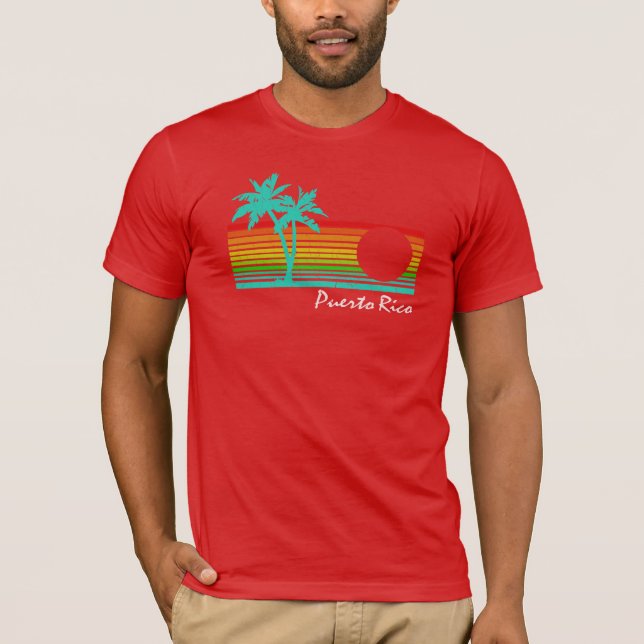 Camiseta Vintage Puerto Rico - diseño apenado (Anverso)